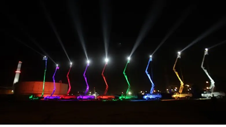 World's highest hanukkiah