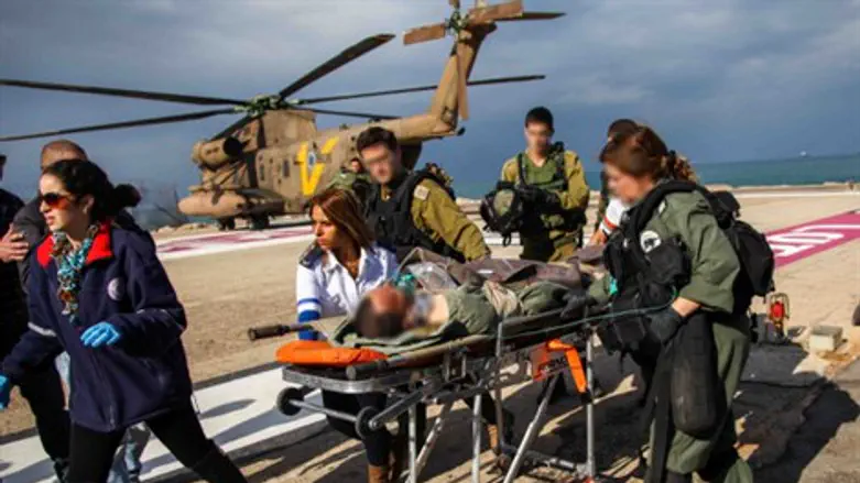 פינוי הפצועים