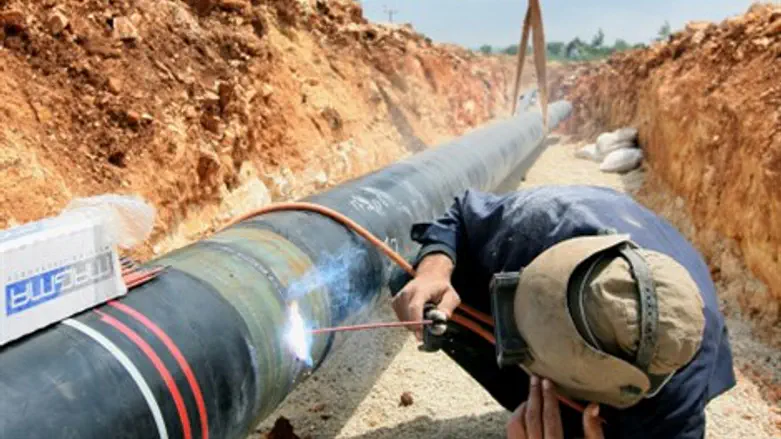 A Mekorot water pipe