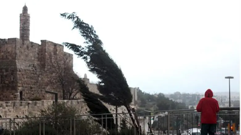 Storm in Jerusalem