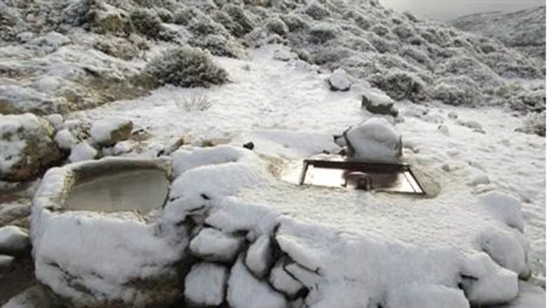 Snow in Ofra, Samaria