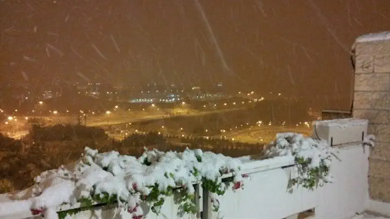 From the balcony in Ramot, Jerusalem.