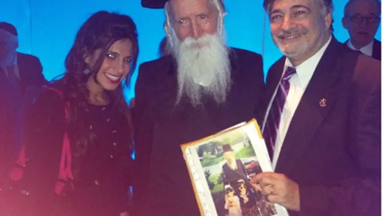 Rabbi Yitzchak Grossman with daughter Liat a