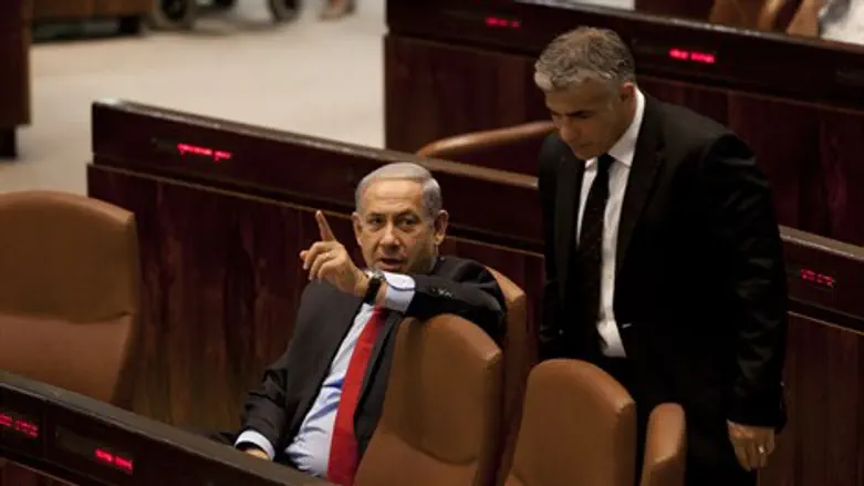 Netanyahu with Lapid