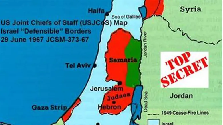Defensible borders map.
