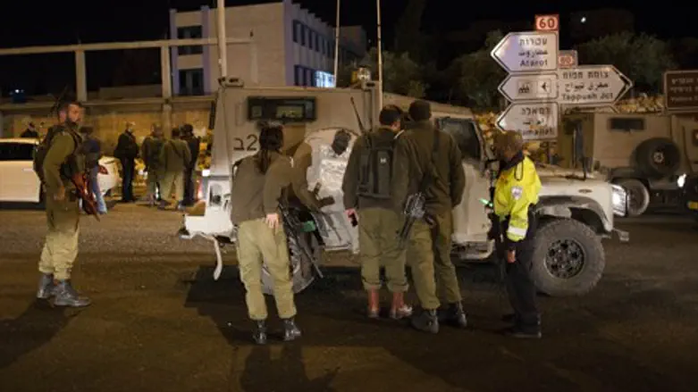 מקום הפיגוע בכיכר אדם