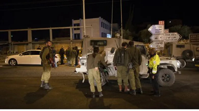 Site of stabbing at Adam checkpoint