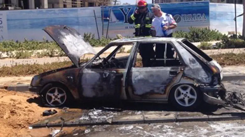 זירת הפיצוץ בנתניה