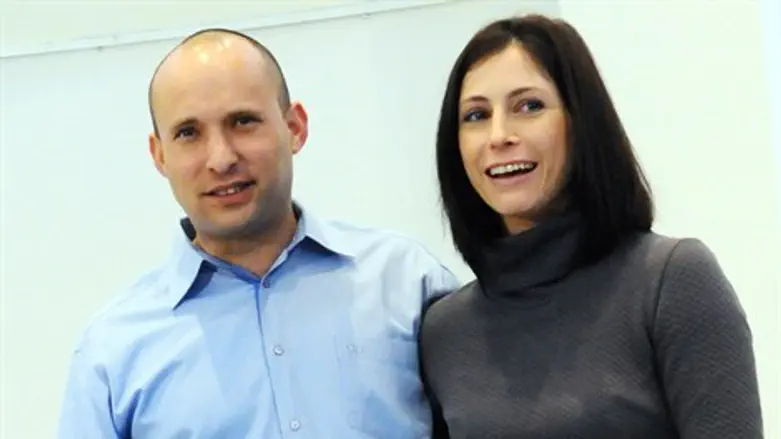 השר נפתלי בנט ורעייתו גילת