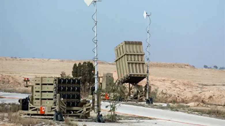 הסוללה שנפרסה סמוך לבאר שבע. הבוקר