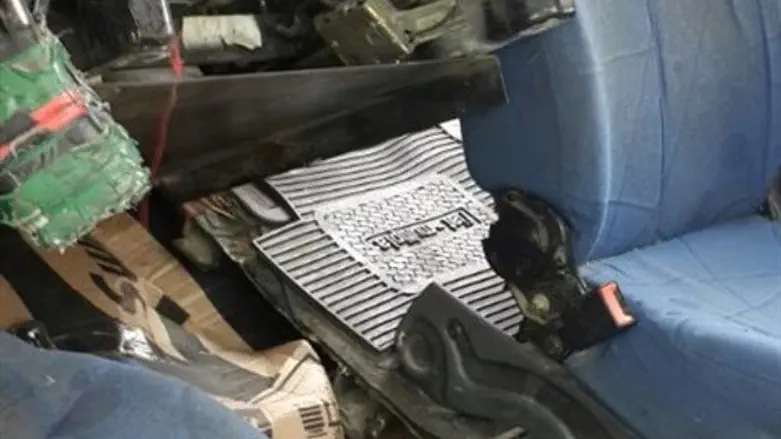 מאות ק"ג של בשר מוברח בדופן כפולה