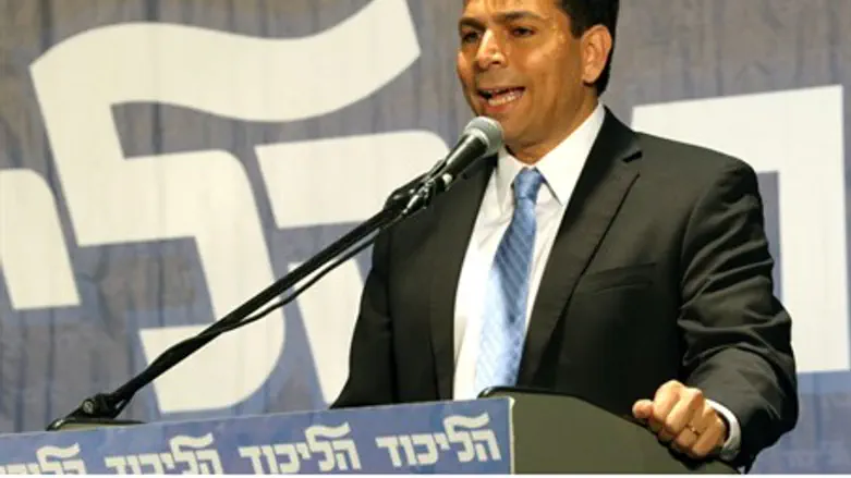 Danny Danon at Likud meeting (file)