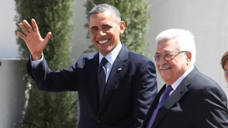 אבו מאזן וברק אובמה