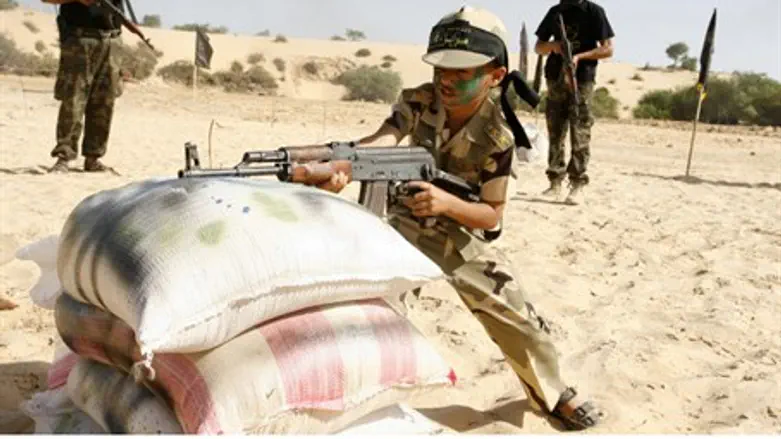 Child in Islamic Jihad summer camp in Gaza