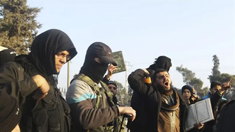 Fighters from the Islamic State (file)