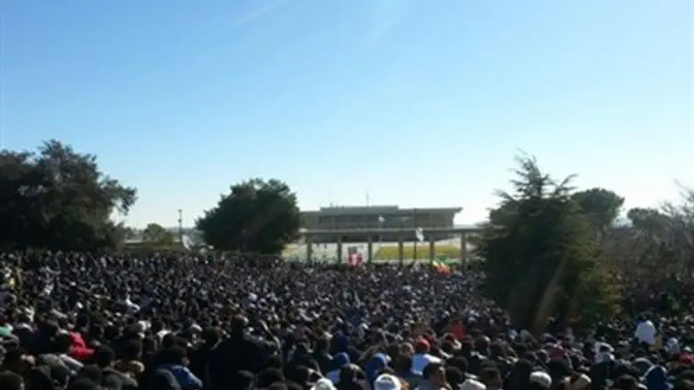 Migrants' Knesset protest