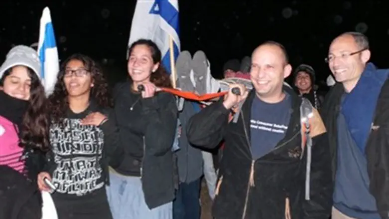 Naftali Bennett at the 'Lamed Hey' march