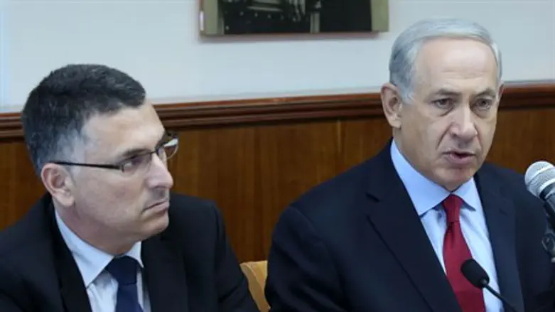 Binyamin Netanyahu and Gideon Sa'ar