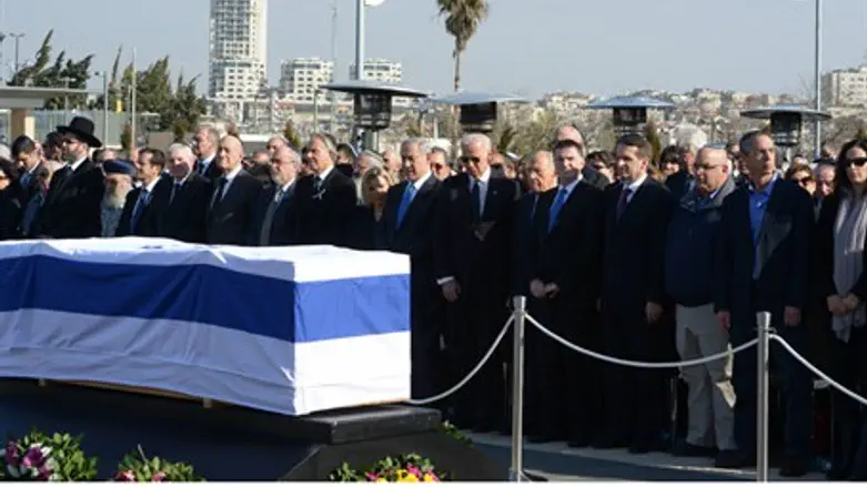 Sharon funeral ceremony