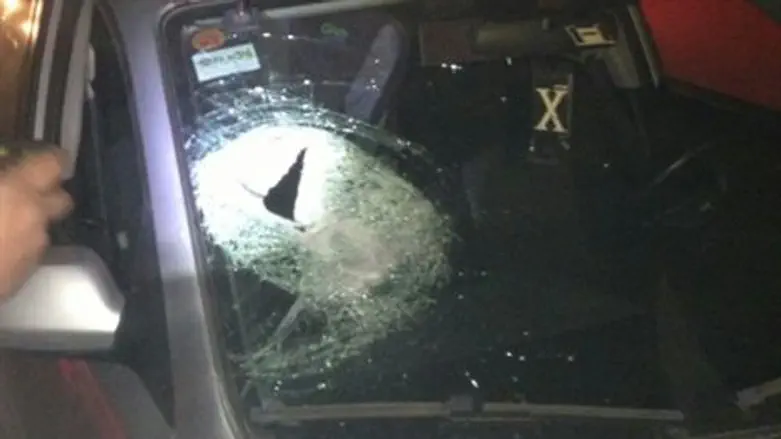 הרכב שנפגע הערב