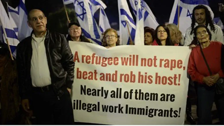 Nationalist protest in Tel Aviv, January 15, 