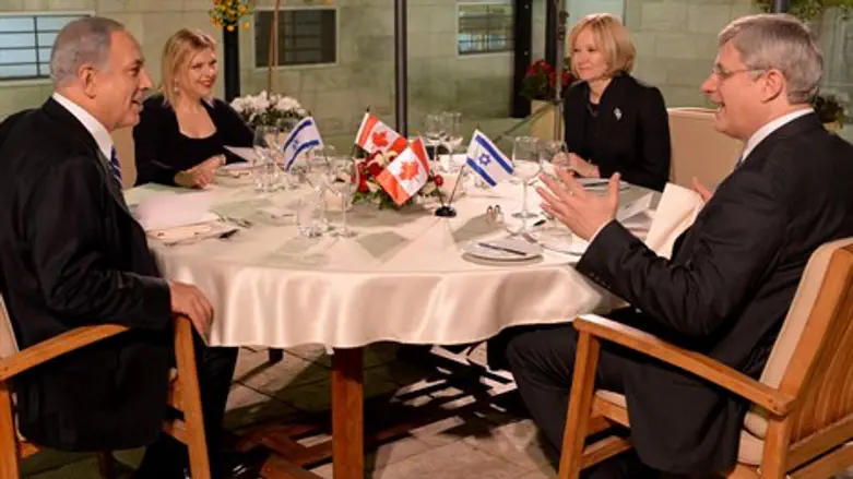 סטיבן הרפר ובנימין נתניהו