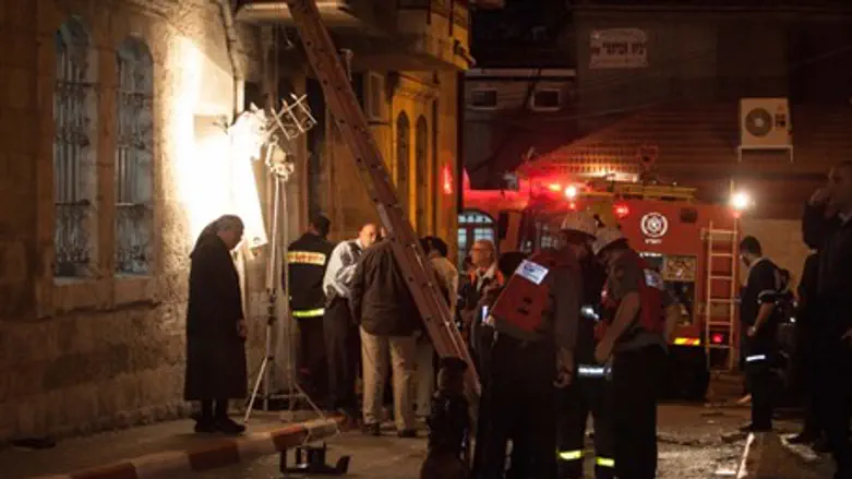 Место взрыва в Иерусалиме