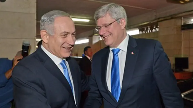 Биньямин Нетаньяху и Стивен Харпер