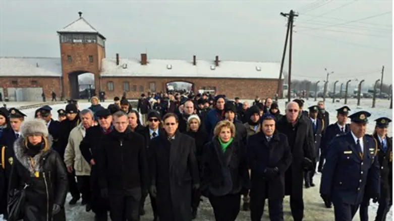 Knesset, Polish Parliament march through Ausc