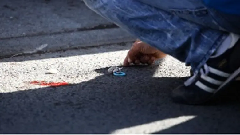 Baby's pacifier at scene of accident