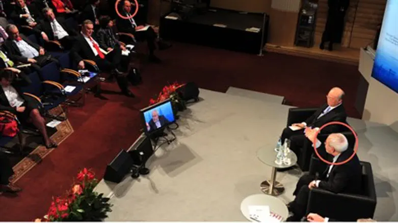 Ya'alon, left; Zarif, right