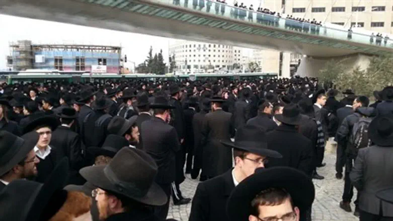 ההפגנה בירושלים. היום