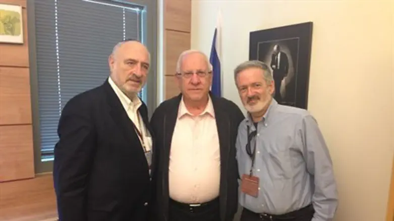 ראשי הועד עם ח"כ ריבלין