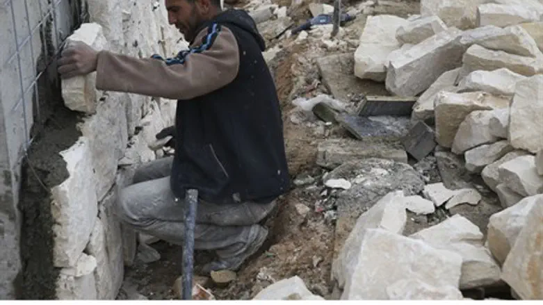 Palestinian Arab worker in Jerusalem