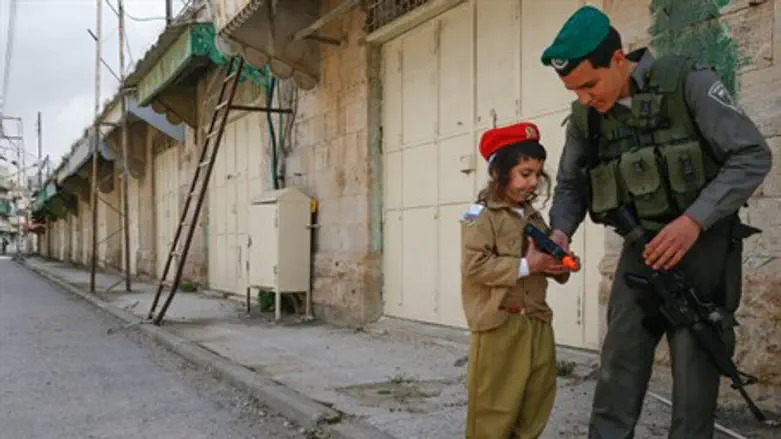 Child dressed as soldier (illustrative)