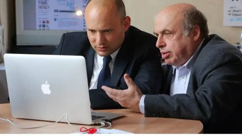 Naftali Bennett and Natan Shransky participat