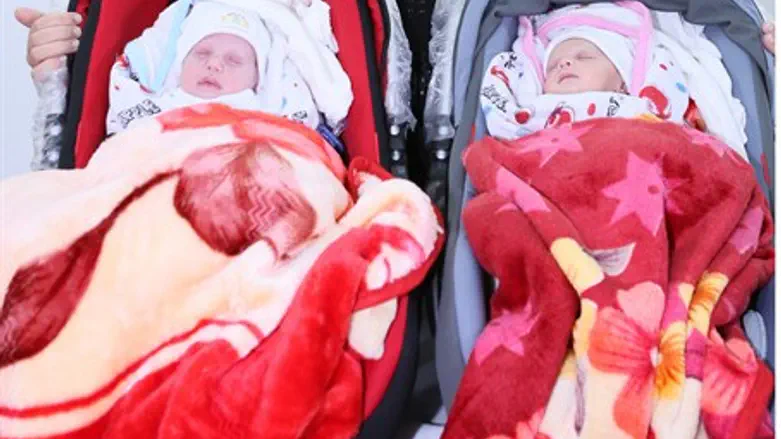 The twins leaving Gaza