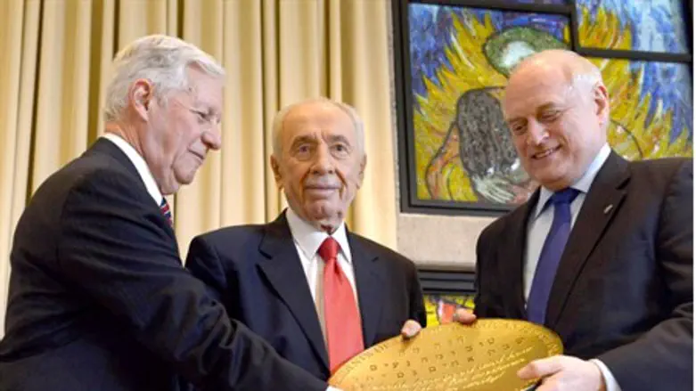 Peres with presidents of Major American Jewi