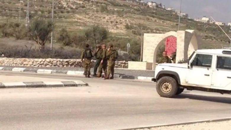 מחסום צה"ל בכניסה לשכם