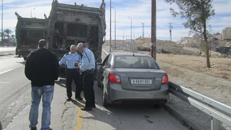 הרכב שנפגע הערב