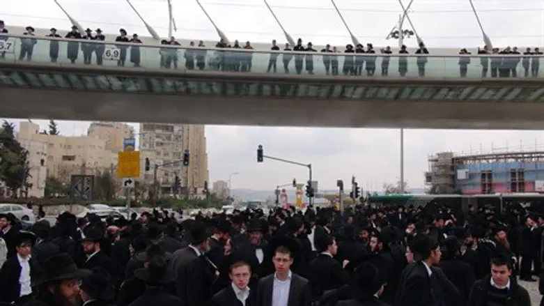 הפגנת החרדים