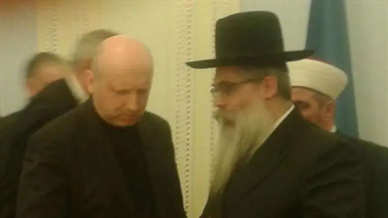 רבה של אוקראינה בפגישה עם ממלא מקום הנשיא