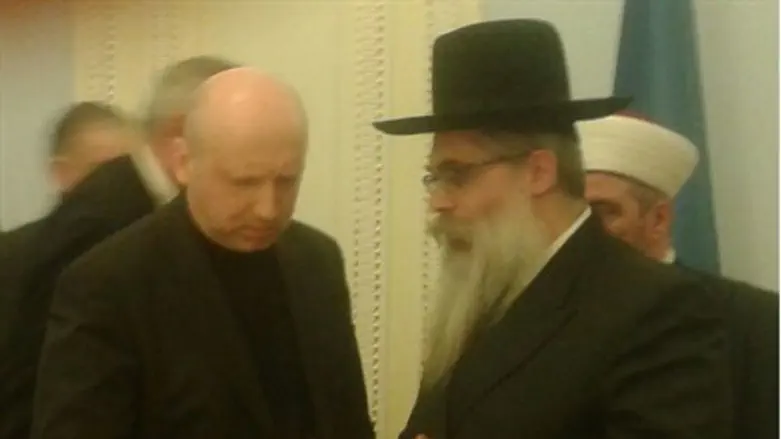 Рабби Яков Дов Блайх и Александр Турчинов