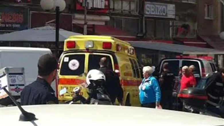 זירת הדקירה בנתניה