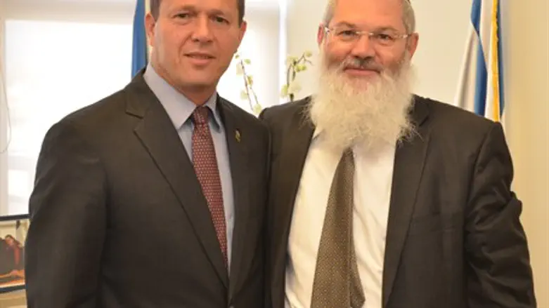 Eli Ben-Dahan and Nir Barkat