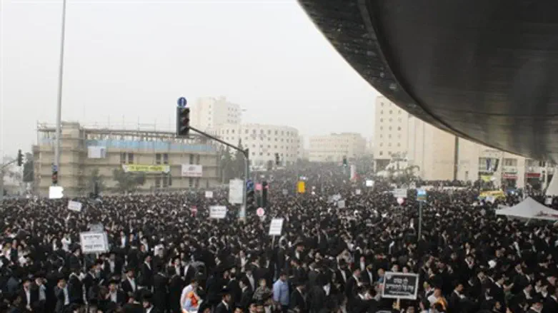 הפגנת החרדים בירושלים