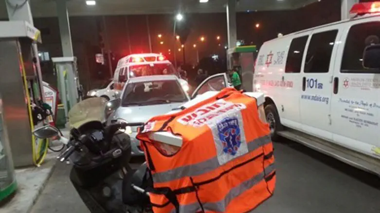 תחנת הדלק סמוך לגהה, אמש