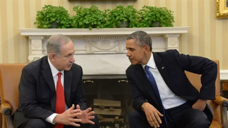 Netanyahu and Obama at the White House
