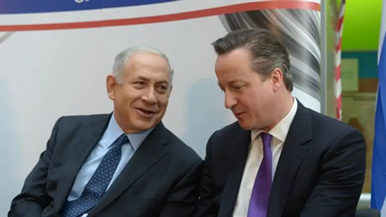 נתניהו וקמרון בחברת טבע.