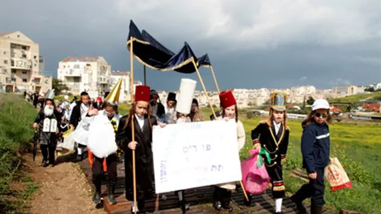 Enjoying the sun. Purim 2014